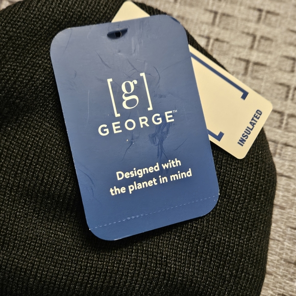 🤖♡George Black Ribbed Cuff Beanie - Picture 5 of 5